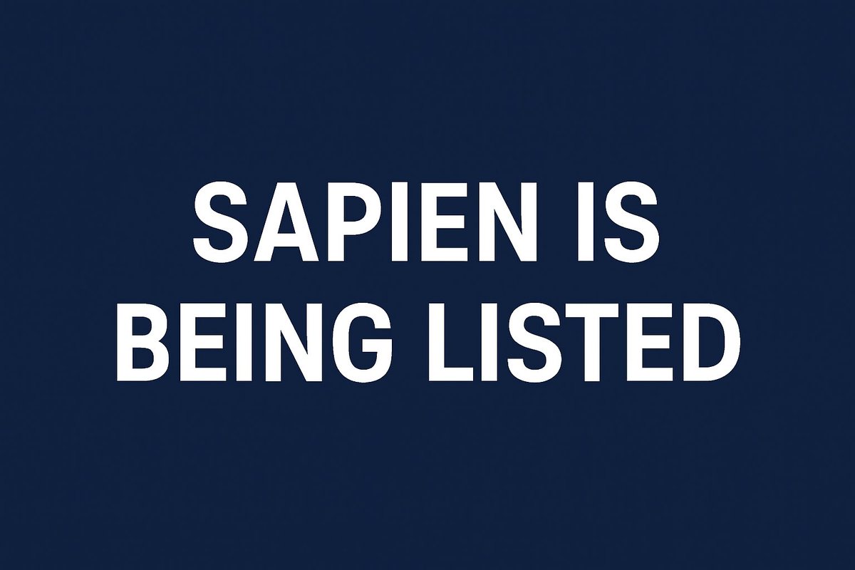 SAPIEN IS BEING LISTED.

<a href="/JoinSapien/">Sapien</a> will be listed on August 20. 25% of the supply will be in circulation, and 0.5% of the supply allocated to <a href="/cookiedotfun/">Cookie DAO 🍪</a> will be distributed to SNAPS holders on the Cookie platform. 30% of this distribution will take place at the time of