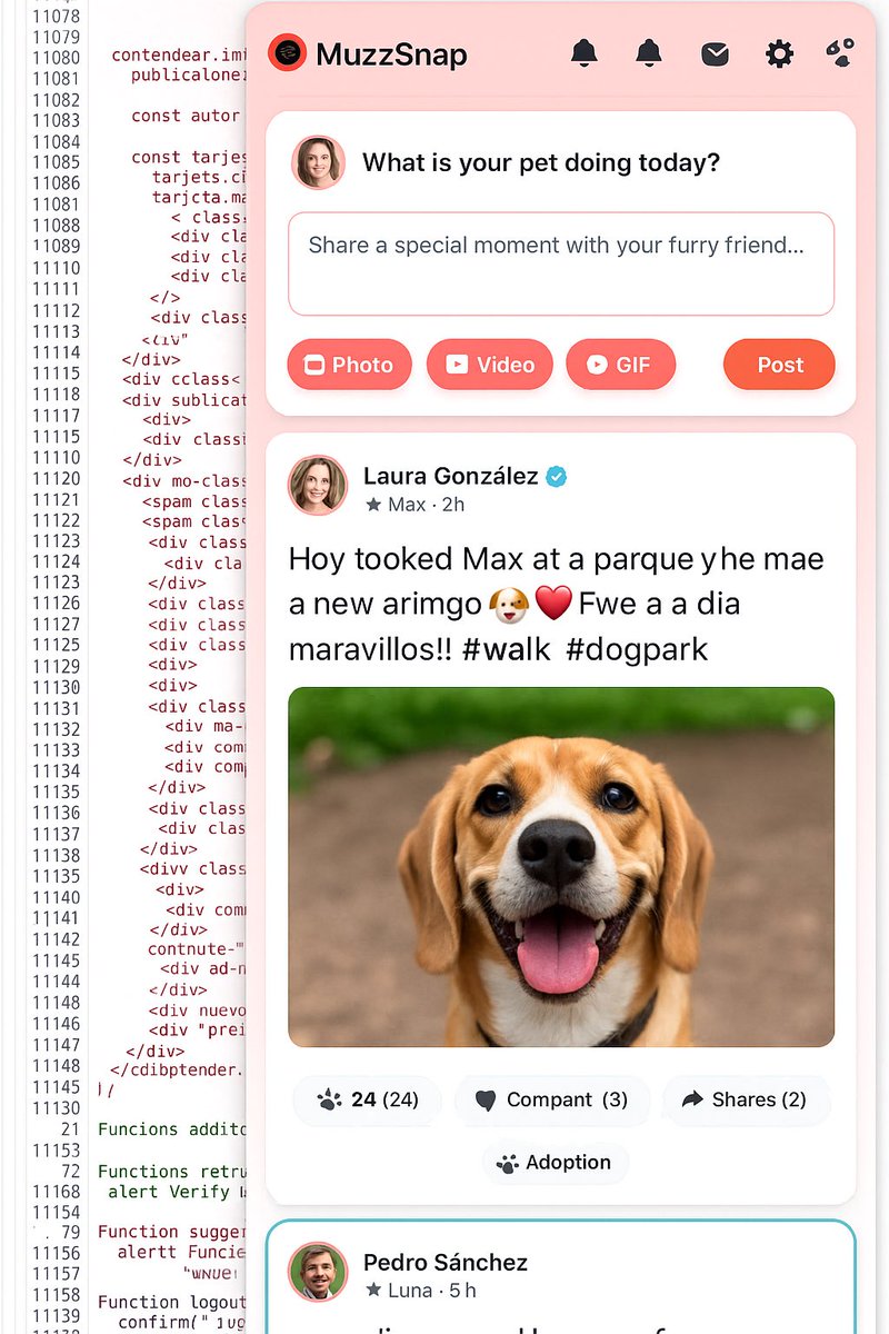 MuzzleToken's tweet image. Introducing MuzzSnap
A new way to connect your social life with Web3!

🐾 Share moments!!!…
📸 Post, comment, and interact
🔗 Connect your mobile wallet
🌐 Access exclusive content

This is just the beginning…
#MuzzSnap #Web3 #SocialFi #CryptoCommunity #MemeTech
