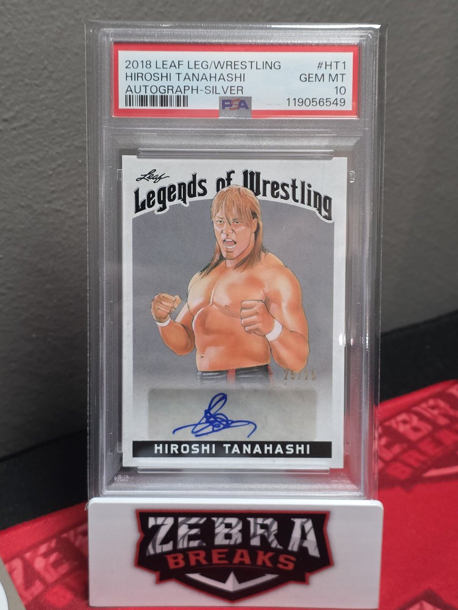 TopofCard's tweet image. For #wrestlingcardwednesday this week, some PSA Returns for my collection!
2018 @leaf_cards Hiroshi Tanahashi /25 Auto PSA 10
2025 Topps NOW Orton/Cena (Backlash) /25 PSA 9
2025 @Topps Industry Conference Tiffany Stratton Auto PSA 9
2025 Topps Sapphire CM Punk Auto PSA 9!
