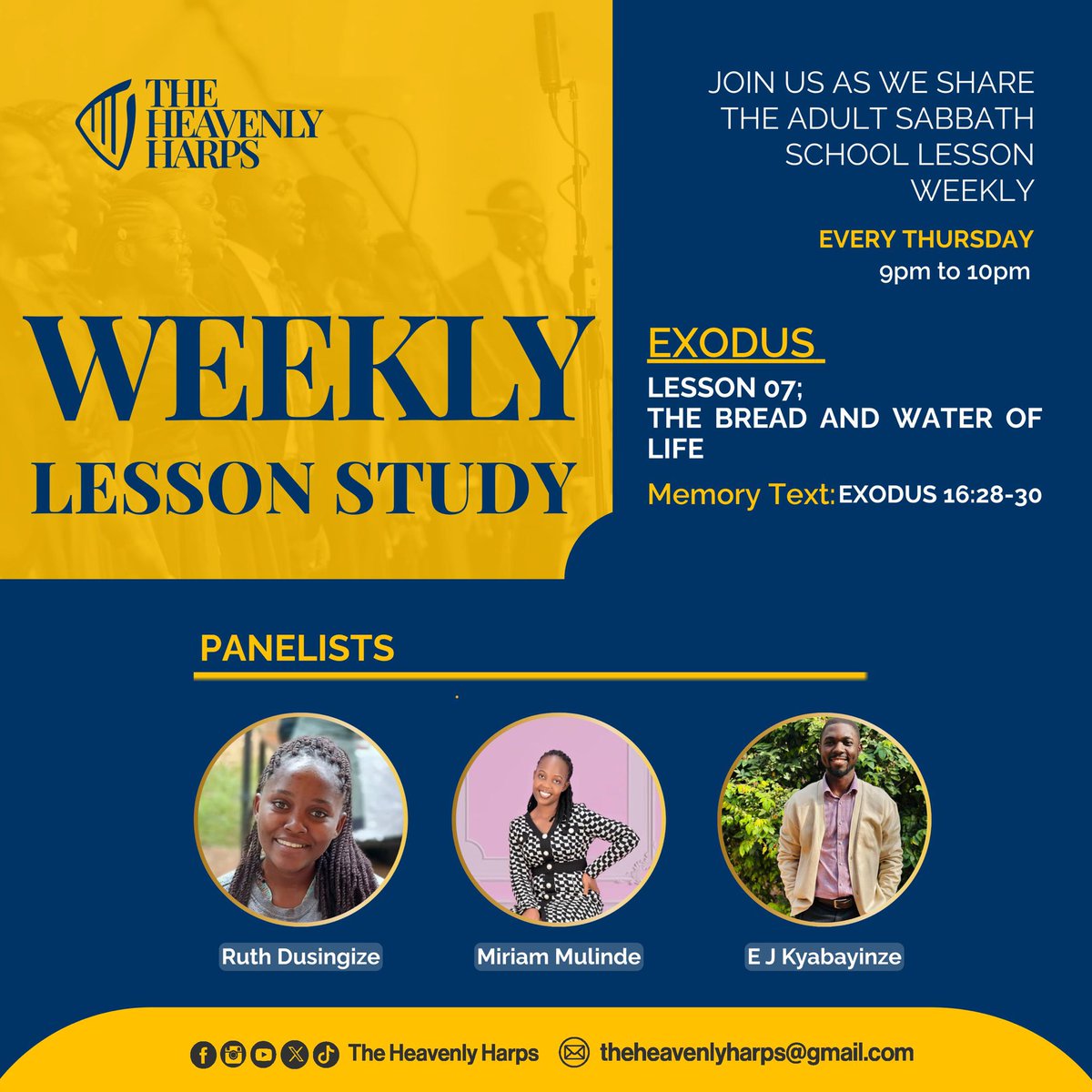 Hey there, 😊. Once again join us as we share insights from this quarter's lesson study. Here at the #WeeklyLessonDiscussion every Thursday at 9pm. Come and we share insights. 😁👍
To join the meeting on Google Meet, click this link:  
 
meet.google.com/ryv-itya-zkf