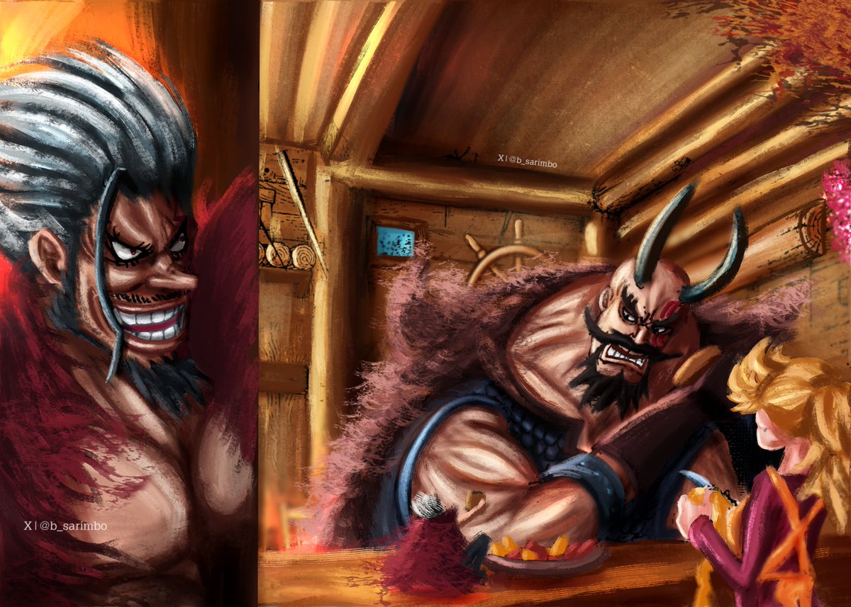 #ONEPIECE1157 🎨🖌
Harald &amp; rocks
#حرق_ون_بيس