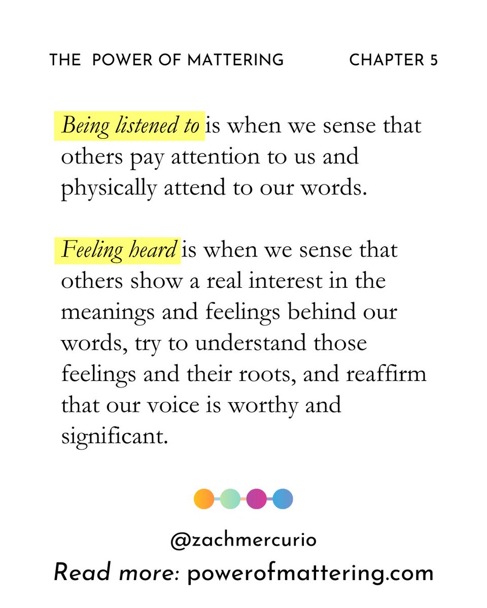 The critical difference between "being listened to" and feeling heard: