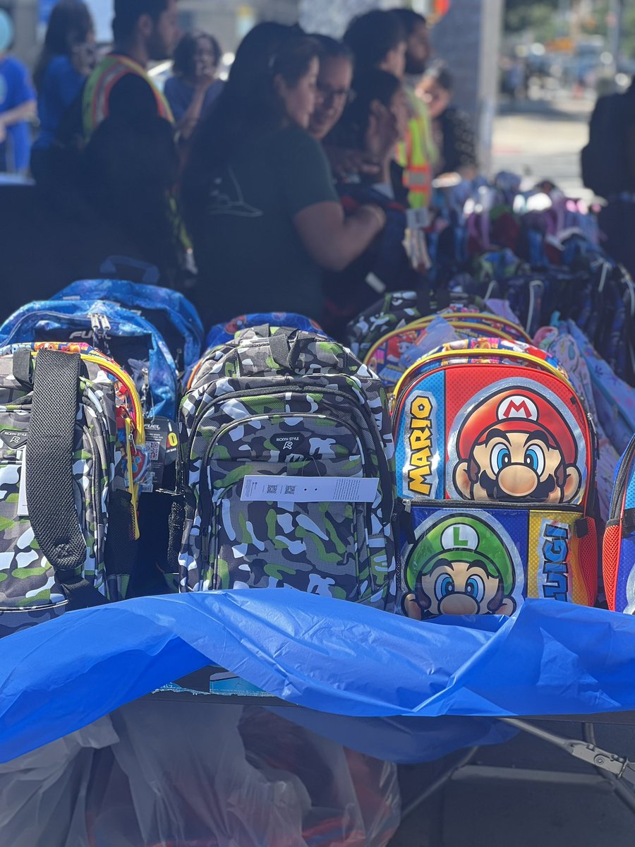 Team Walker is out at the annual back-to-school giveaway. Come on down. We’re in front of the NYPD’s 73rd Precinct stationhouse at 1470 East New York Ave. We’ll be here until 2 p.m. Bring the kids!