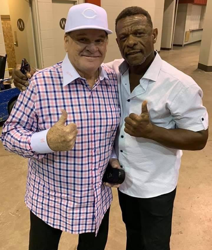 Pete Rose and Rickey Henderson