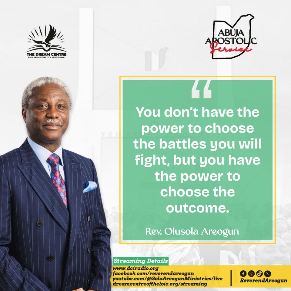 YOU CAN’T CHOOSE THE BATTLE, BUT… 🛡️⚔️

Beloved,
You don’t have the power to choose the battles you will fight, but you do have the power to choose the outcome!
📖 “For whatever is born of God overcomes the world: and this is the victory that overcomes the world, even our