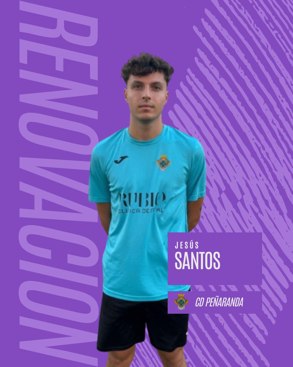 ⚽ Seguimos sumando piezas para la temporada 25/26.

📢 Jesús Santos renueva con el CD Peñaranda y continuará aportando garra, compromiso y calidad sobre el terreno de juego.

🟣 Un jugador que siente estos colores y que lo deja todo en cada partido.