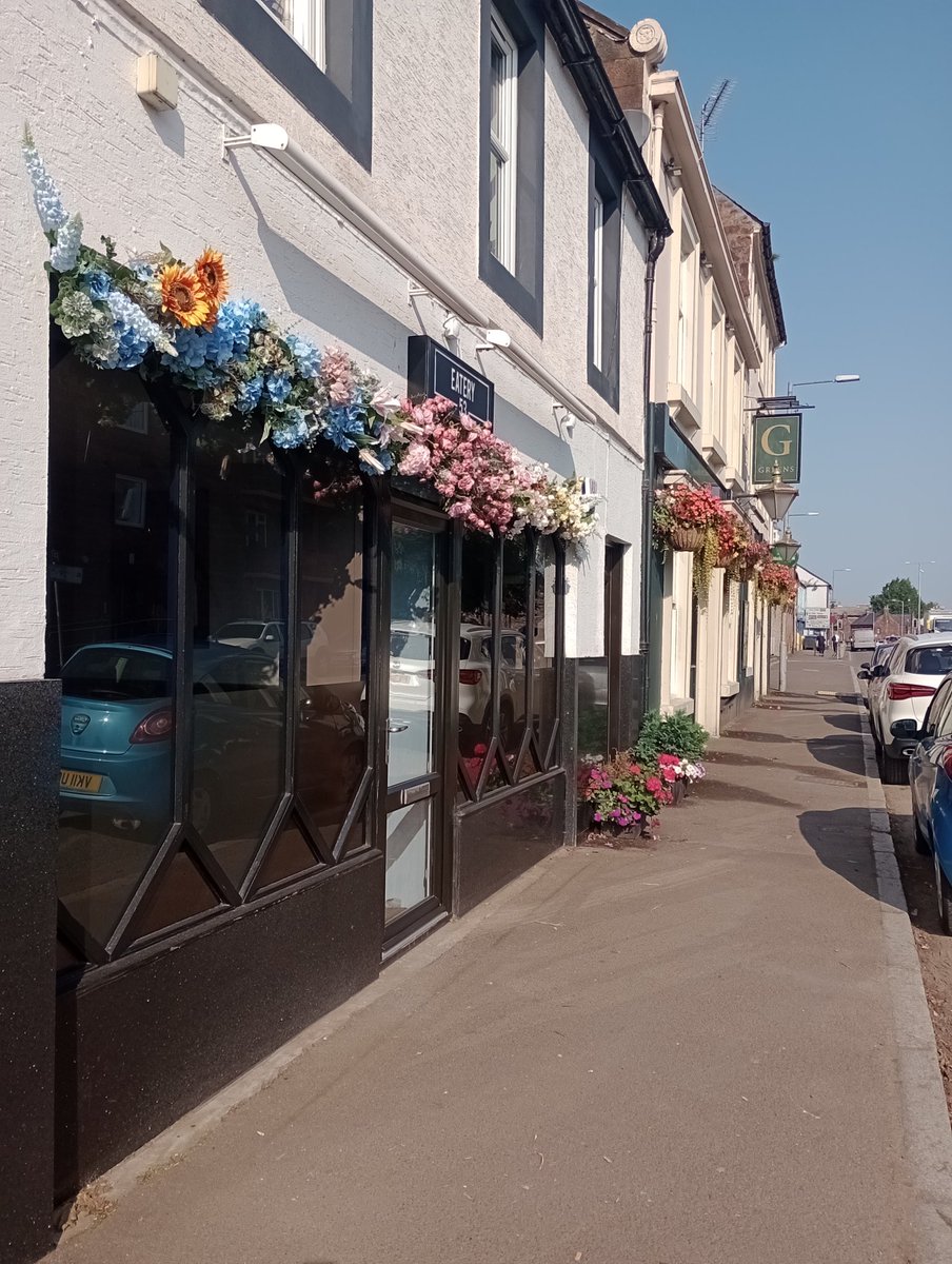 Summer colour in St. Michael Street.
Most of it is real...