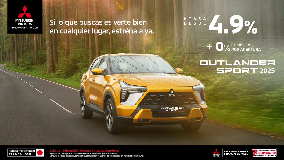 ¡Ya la encontraste! Aprovecha y llévate una #Mitsubishi #OutlanderSport.
PB5vUG.short.gy/OS