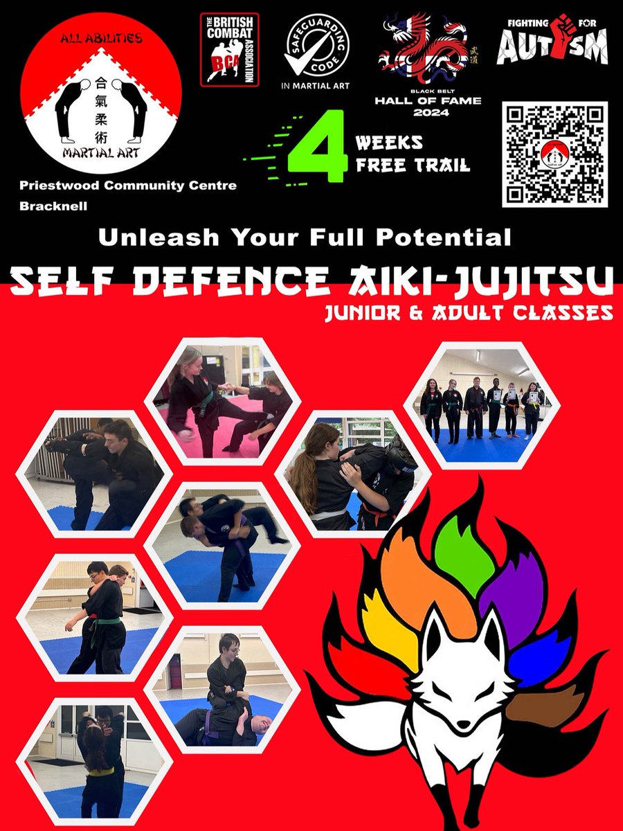 Empower your children and yourself with self-defence skills that boost confidence and resilience.

Junior class (10+) on Mondays 6-7pm, adult class on Thursdays 8-9pm.
Classes at Priestwood Community Centre, Bracknell
#bracknell #wokingham #martialarts #thingstodo