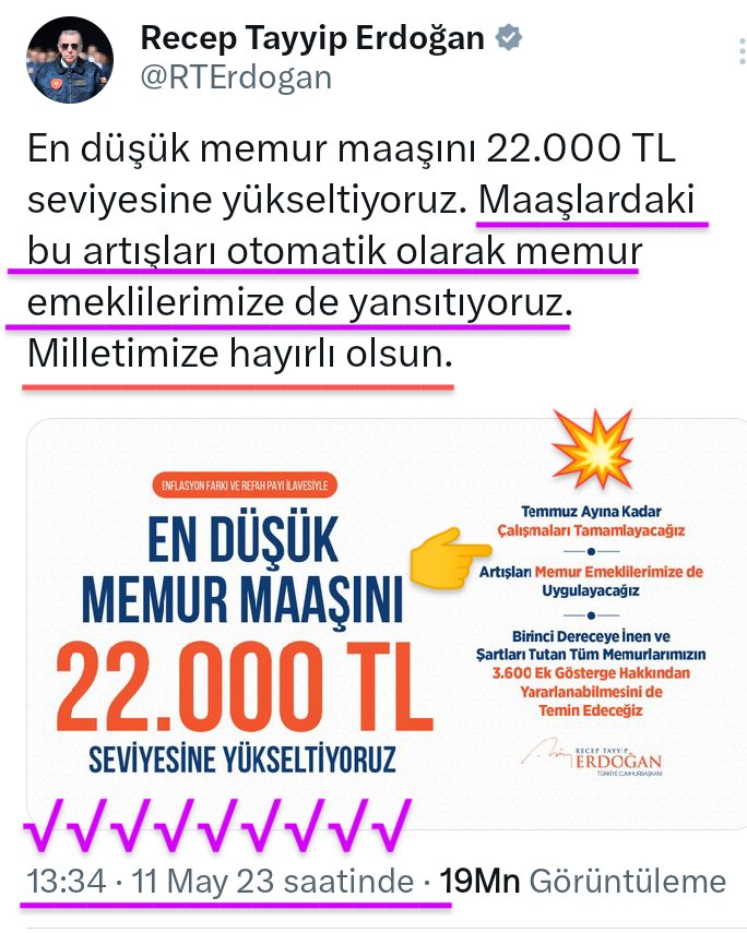 🇹🇷Murat CENGİZ🇹🇷 (@muratcengiz09) on Twitter photo <a href="/efkanala/">Efkan Âlâ</a> Daha Ne Zamana Kadar Kandıracaksınız Bakalım?
Tıpkı Bundan 27 Ay Önce 2.5 Milyon #EmekliMemur a Söz verip, <a href="/TBMMGenelKurulu/">TBMM Genel Kurulu</a>'nda 375/40 KHK'ya hukuksuz bir cümle ile ekleyerek elimizden aldığınız Yasal Hakkımız Gibi.
#MemurEmeklisineAdalet
Artık Size Hiç Güvenmiyoruz.
<a href="/RTErdogan/">Recep Tayyip Erdoğan</a> <a href="/efkanala/">Efkan Âlâ</a> Daha Ne Zamana Kadar Kandıracaksınız Bakalım?
Tıpkı Bundan 27 Ay Önce 2.5 Milyon #EmekliMemur a Söz verip, <a href="/TBMMGenelKurulu/">TBMM Genel Kurulu</a>'nda 375/40 KHK'ya hukuksuz bir cümle ile ekleyerek elimizden aldığınız Yasal Hakkımız Gibi.
#MemurEmeklisineAdalet
Artık Size Hiç Güvenmiyoruz.
<a href="/RTErdogan/">Recep Tayyip Erdoğan</a>
