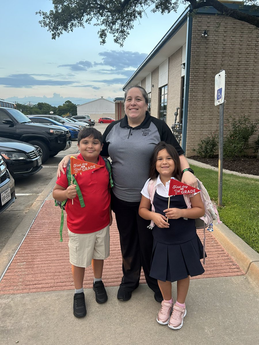 Ms. Cutler🔬 (@cutlerscience) on Twitter photo Today makes my 15 first day of teaching (my 13th first day at Travis)! RJ is excited to start 3rd grade and Lucy has been nonstop talking about the start of 1st grade! Happy first day of school 😊📚✏️🚌
<a href="/TravisMSBobcats/">Travis Bobcats</a>
<a href="/ASJohnston1/">A.S. Johnston Elementary School</a>
#irvingfirstday Today makes my 15 first day of teaching (my 13th first day at Travis)! RJ is excited to start 3rd grade and Lucy has been nonstop talking about the start of 1st grade! Happy first day of school 😊📚✏️🚌
<a href="/TravisMSBobcats/">Travis Bobcats</a>
<a href="/ASJohnston1/">A.S. Johnston Elementary School</a>
#irvingfirstday
