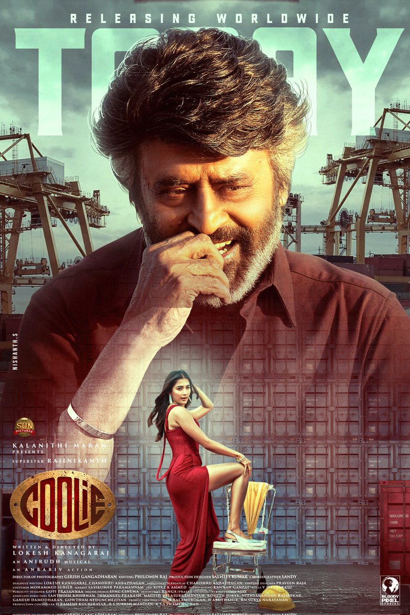 #CoolieFromToday Simple design ❤️ 🔥 

<a href="/rajinikanth/">Rajinikanth</a> <a href="/Dir_Lokesh/">Lokesh Kanagaraj</a> <a href="/anirudhofficial/">Anirudh Ravichander</a> <a href="/sunpictures/">Sun Pictures</a> <a href="/CoolieTeam/">Coolie Team</a> #Coolie #CoolieFromAug14 #CoolieFDFS #CoolieUnleashed #SuperstarRajinikanth #Rajinikanth #Thalaivar50 #ThalaivarNirandharam  #50YearsofRajinikanth <a href="/BloodyPixel/">Bloody Pixel Studios</a>