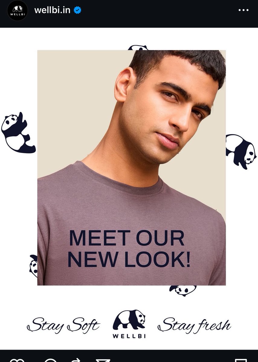 3rd time’s the charm. 
After months of back-and-forth, we finally launched our new logo, born out of bamboo.

Why a panda? 🐼
It’s who we are: nature-first, comfort-driven, and instantly relatable.

Shoutout to <a href="/Wellbi_Marketer/">Wellbi Marketer</a> for sparking the panda idea.
Here it is… what do