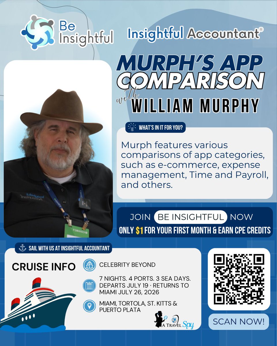 App Comparisons with William Murphy: Find the Right Tools for Your Business

Start for just $1 for your first month! Gain access to exclusive, members-only webinars.
📅 Register now: hubs.li/Q03CB11M0

#AppComparisons #CPECredits #BeInsightful #Tool #TopProAdvisor