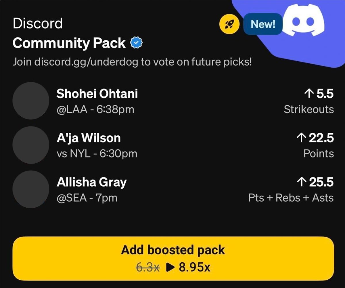 Underdog Picks tweet media