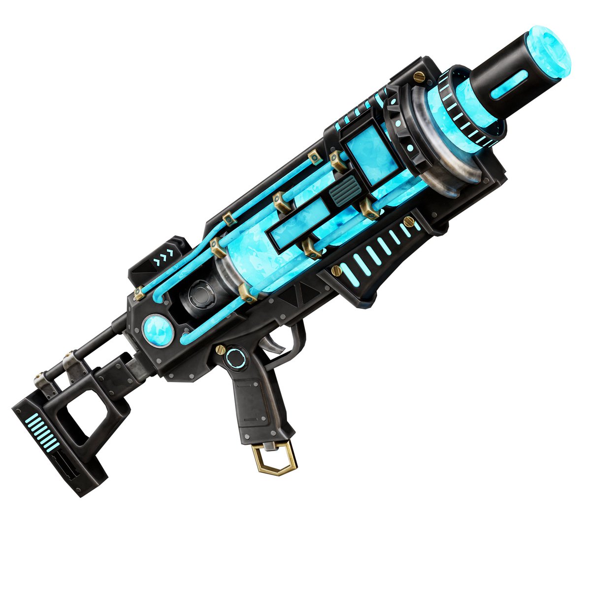 il y à un mois j'ai réalisé ces deux armes pour le serveur fornite de Kevko, c'était un peu en dehors de ma zone de confort mais nous étions tous les deux contents du résultats.

Si vous recherchez un artiste 3D pour des commissions similaires, me contacter en DM.

#blender #b3d