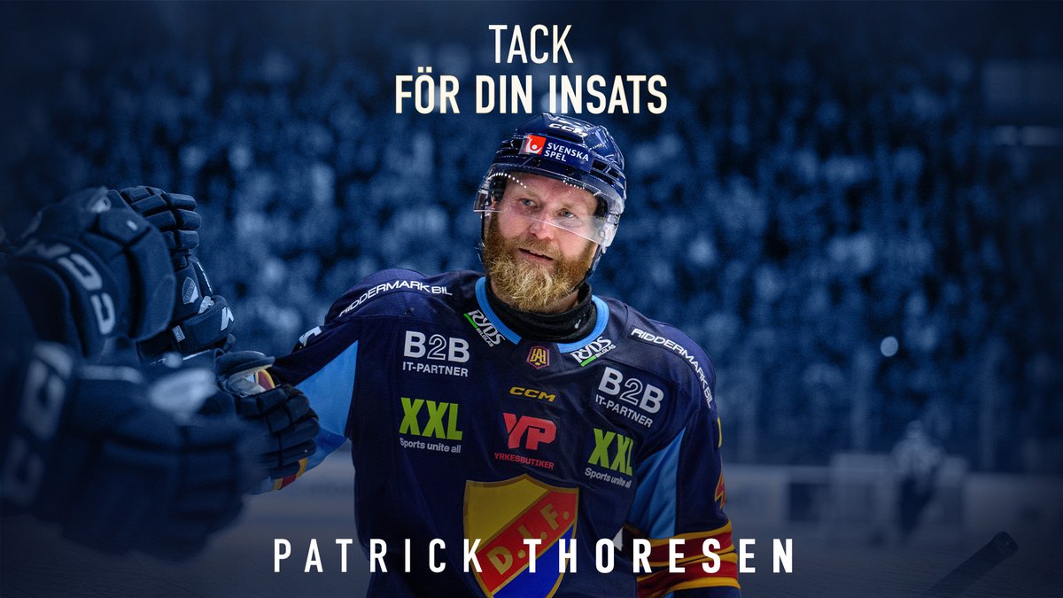 🎖️ Patrick Thoresen har idag meddelat att han avslutar sin aktiva spelarkarriär. Djurgården riktar ett stort tack till norrmannen, som representerade föreningen i 206 matcher över tre sejourer.

▶️ Läs mer på DIFHockey.se.

#DIFHockey | #AlltidOavsett
