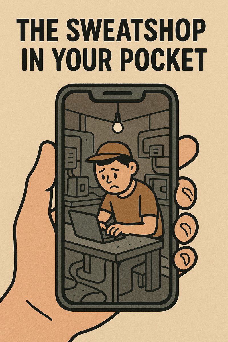 CrazyNews_25's tweet photo. 📱 The Sweatshop in Your Pocket
Every app on your phone is basically a tiny unpaid intern in a digital sweatshop, silently mining your data while you scroll memes.
#TechHumor #DigitalLife #DataPrivacy #Satire #RelatableTech
