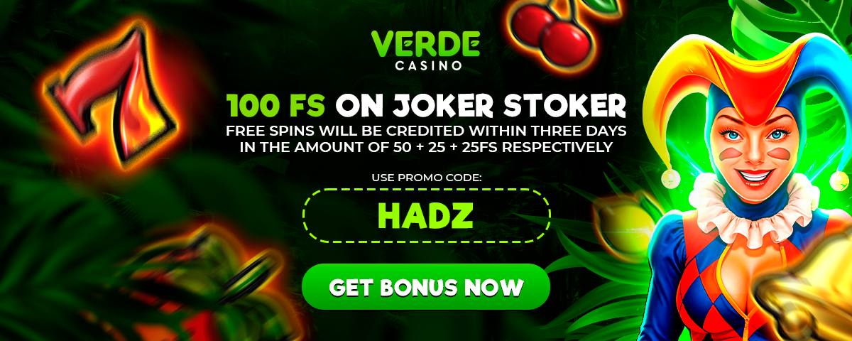 Verde Casino promóciós kód használata