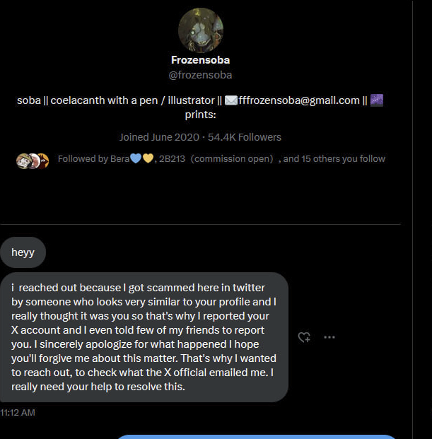 Frozensoba (new account) tweet media