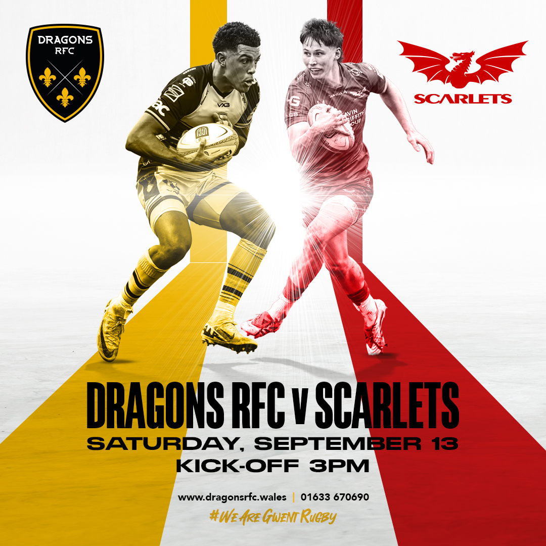 dragonsrfc's tweet photo. 🎟️ 𝗧𝗜𝗖𝗞𝗘𝗧𝗦 | Show your support and join us for our pre-season friendly with @scarlets_rugby - grab your ticket today to join us #BackOnParade!

▶️ https://t.co/9dJJp88SFq

#WeAreGwentRugby #BackOnParade https://t.co/AIfGzG4ccI