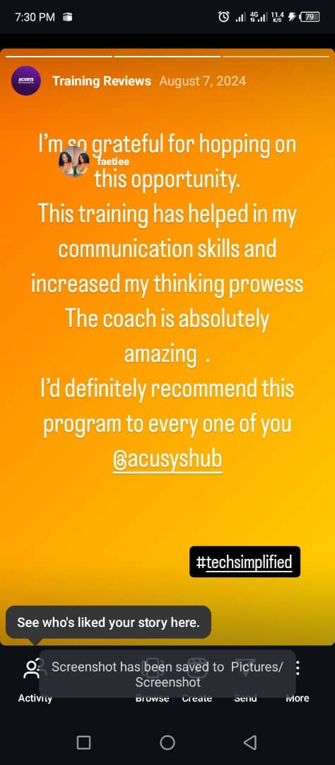 acusyshub's tweet photo. ACUSYS AUGUST 2025 BOOTCAMP
Testimonies from previous bootcamp trainees
Yes we show workings!
Now take the mic and tell us what is stopping you from joining the moving train😏...
Don't be left behind!🤭😌
Join NOW👇
https://t.co/SWJ9Omrp9x
#ACUSY #techsimplified #Twitterfortech https://t.co/GLRzwJWBx8