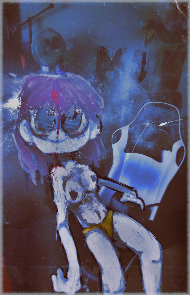 Quinndox's tweet photo. Who knows what love is? (I wonder if you do.)
#mixedmedia #horror https://t.co/KGMludTyq8