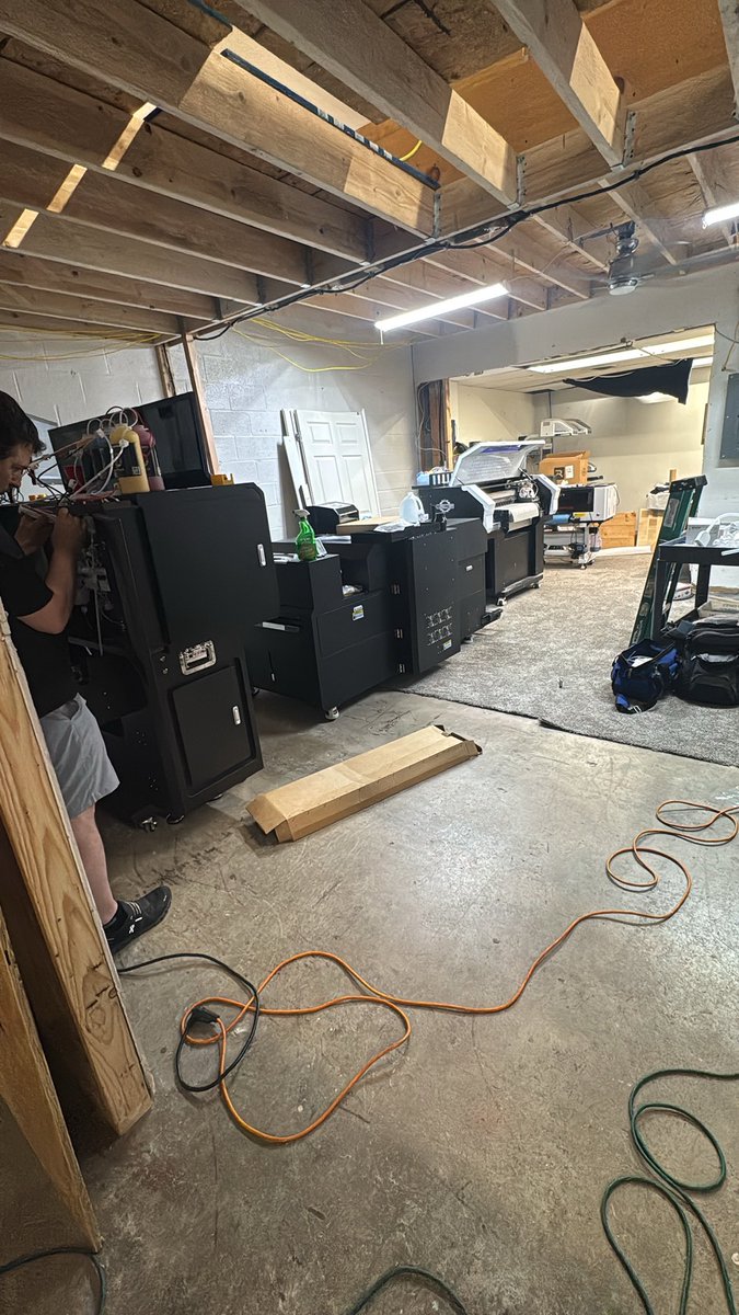 thin_threads's tweet image. So a little work happening over the weekend, while not complete with a few things to do, part of the changes and announcements coming is the addition to the print room to allow us to continue to bring anything ours customers need to life. Can’t wait for next step!!!