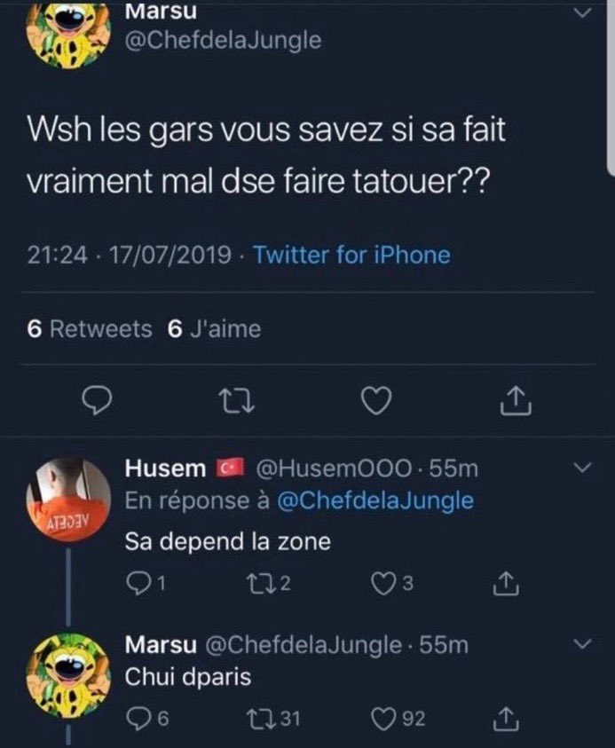 Mat_wine_2's tweet photo. [ THREAD ] 

20 réponses les plus fous/ drôles du twitter français https://t.co/lYI1pylr1A