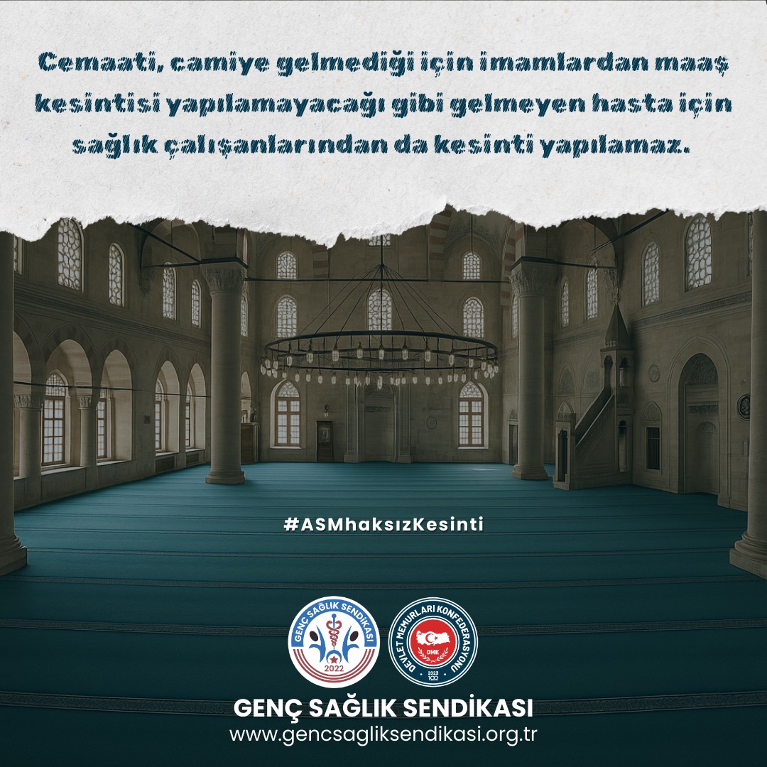 Kesinti iptal edilsin
#ASMhaksızKesinti