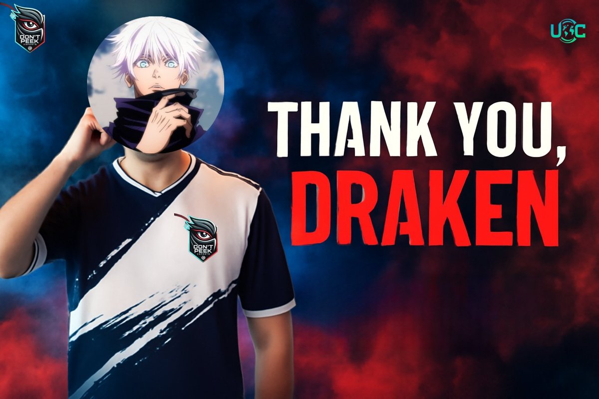 Thank you, Draken for the clutch plays, the dedication, and the memories. Once a part of the squad, always part of the family. Wishing you nothing but GG’s ahead. ❤️💙