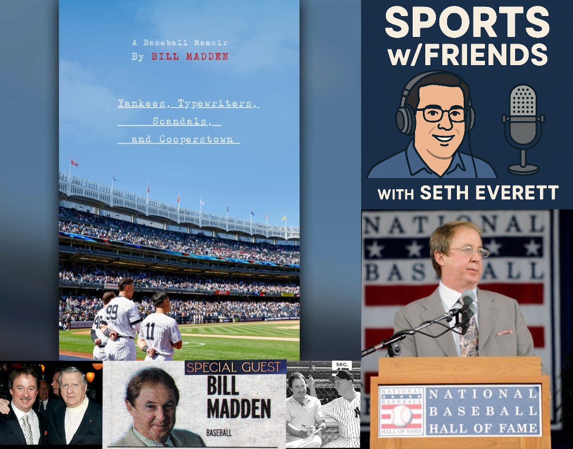 This week on Sports w/Friends

Hall of Fame baseball writer Bill Madden has a new memoir, featuring great stories from his five decades covering the Yankees and MLB.

Apple: podcasts.apple.com/us/podcast/516…
Spotify: open.spotify.com/episode/45RMkE…

#yankees #baseball #podcast