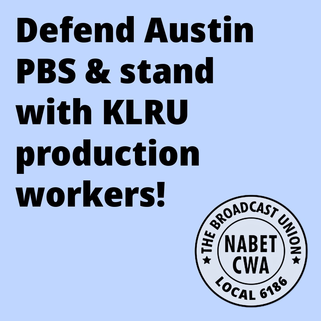 TSEU (@cwa6186) on Twitter photo As <a href="/CWAUnion/">CWA</a> reaffirms the fight for strong, well-funded public media nationwide, workers here in Austin are gearing up for contract negotiations this week. Public media matters, nationally and locally. Let’s make sure <a href="/austinpbs/">Austin PBS</a> & <a href="/acltv/">Austin City Limits</a> are places where workers can thrive. As <a href="/CWAUnion/">CWA</a> reaffirms the fight for strong, well-funded public media nationwide, workers here in Austin are gearing up for contract negotiations this week. Public media matters, nationally and locally. Let’s make sure <a href="/austinpbs/">Austin PBS</a> & <a href="/acltv/">Austin City Limits</a> are places where workers can thrive.