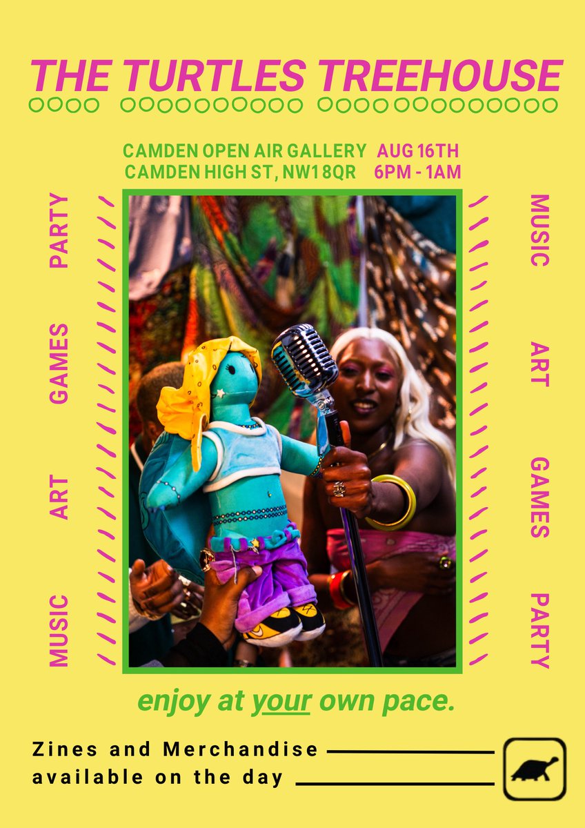 Doing a motive in Camden Open Air Gallery. Come try our limited turtle flavour matcha in the dance. Last one for the summer.