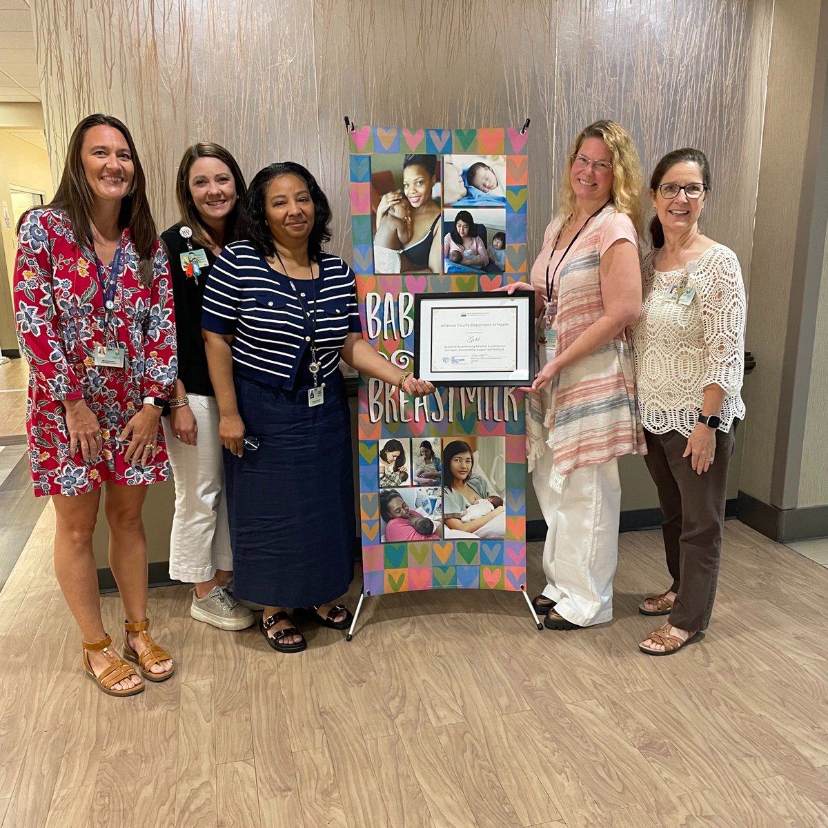 🏆 Jefferson County WIC just earned the USDA’s Breastfeeding Award of Excellence – Gold—the only Alabama agency to do so!

👏 Huge thanks to our Peer Counselor Team for leading virtual classes &amp; support groups for moms. #breastfeedingawarenessmonth