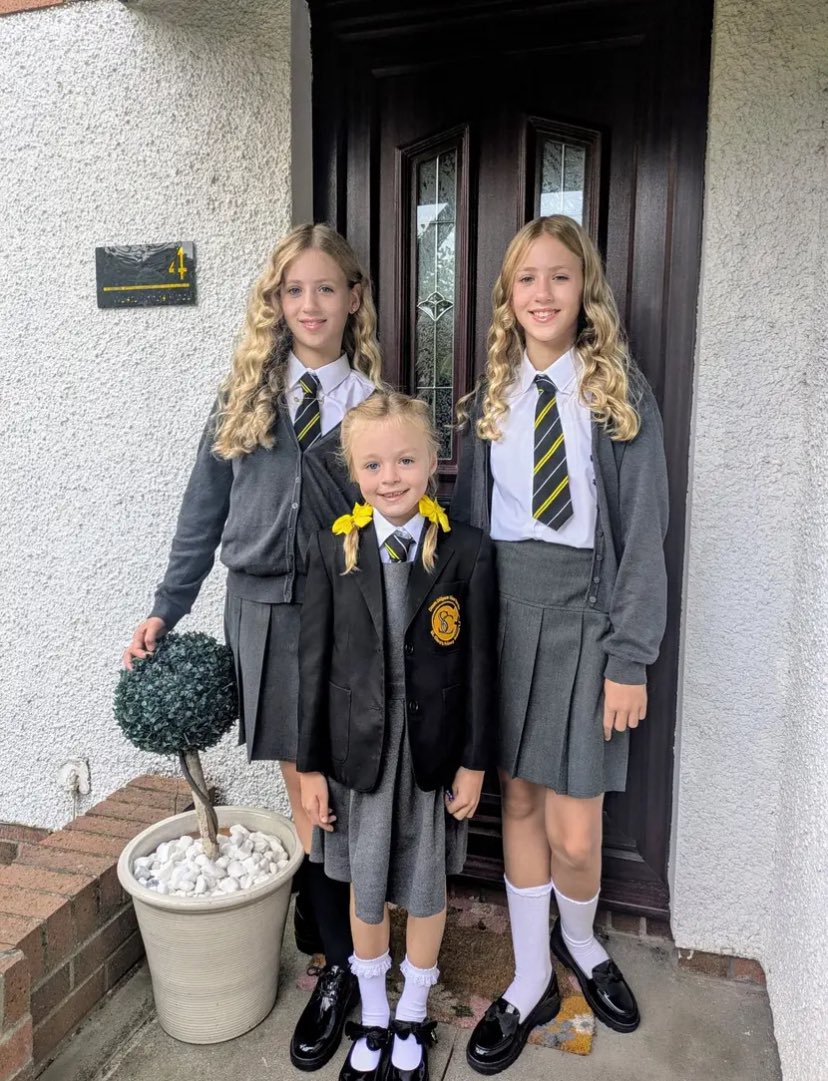 Uncle William’s favourite day, sending these three back to school lol.