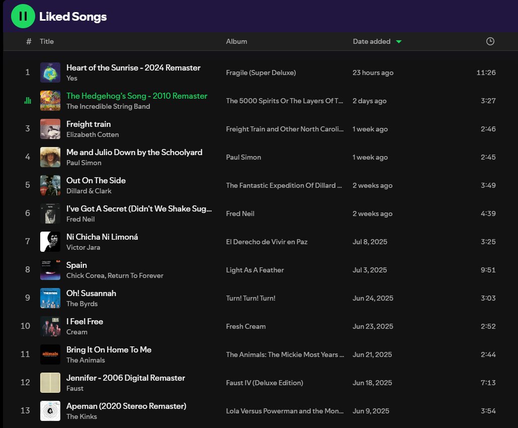 are my liked songs real
