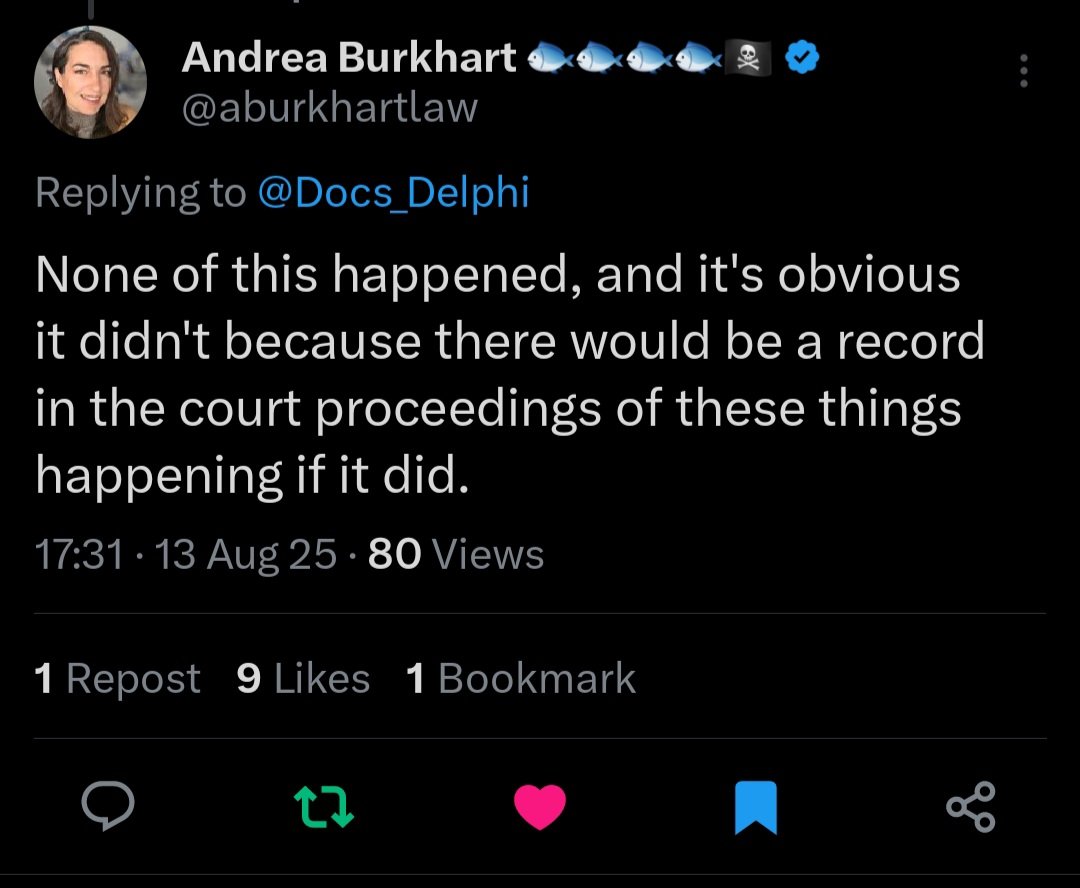 Docs_Delphi's tweet image. Four people so far who attended the #Delphi trial and say that Murder Sheet&apos;s comments about threats #RichardAllen made to Nick McLeland and Judge Gull did not happen. 

Please add to this if you see anyone else debunking this nonsense. 

#FreeRickAllen