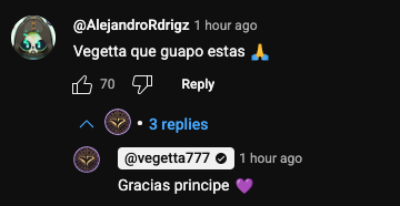 KalvaSquad's tweet photo. 📢| ¿Mensajes en el canal de YT de @vegetta777? 👀🤭

"Vegetta": En menos de un mes tendreis una cosita que llevo esperando por más de 10 años
Comentario: ¿Matrimonio con Willy?
"Vegetta": Ojalá 💜

Que viva el Wigetta JAJAAJSJSJJSAAJA https://t.co/d7rxcTVjwM