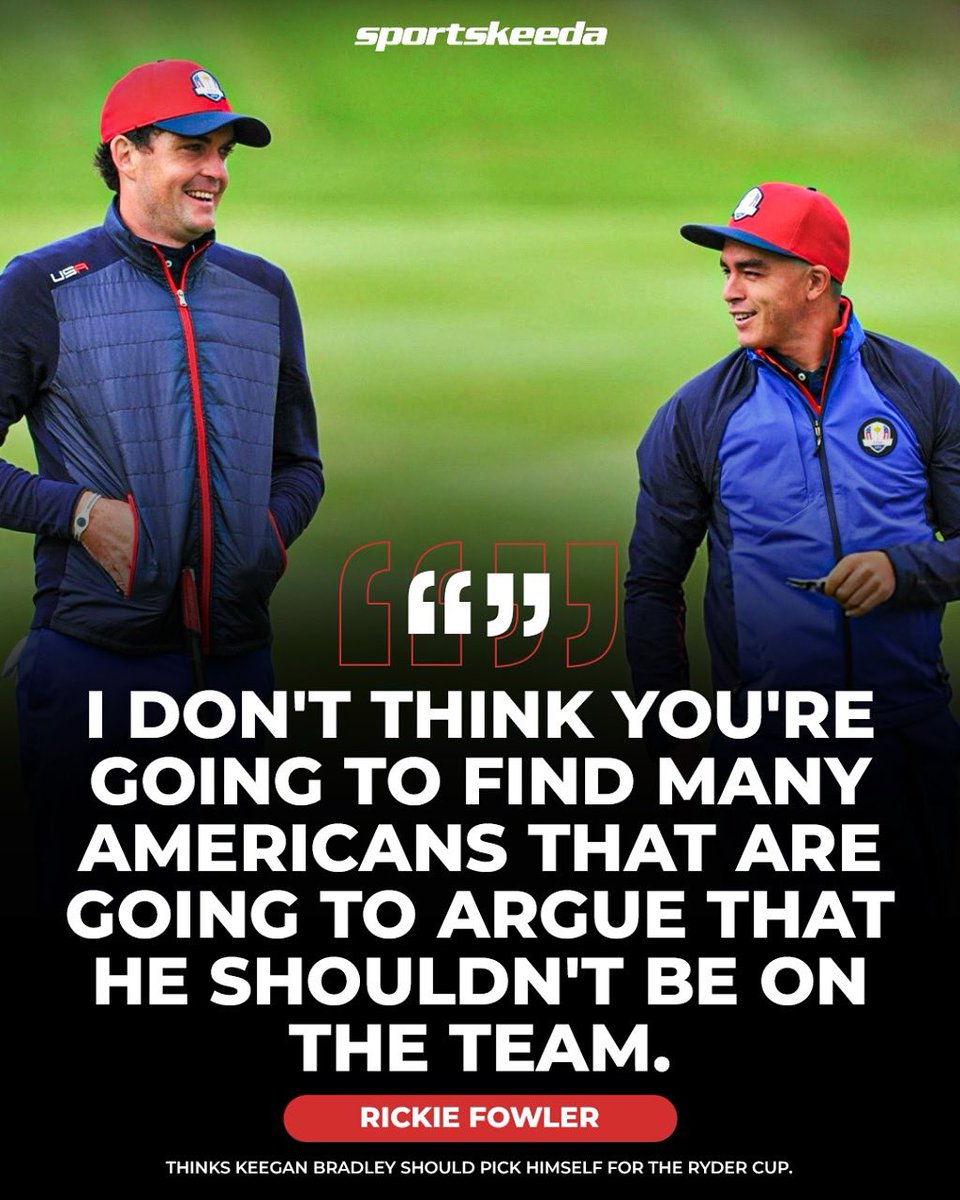 Rickie Fowler’s all in on Keegan Bradley for the Ryder Cup.

#Golf #RickieFowler #KeeganBradley #RyderCup