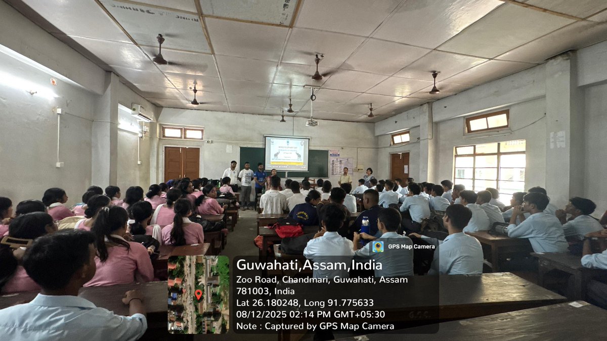 NSS_GCC's tweet image. Observing
#WorldElephantDay2025 Gauhati Commerce College NSSUnit with WWF-Assam chapter programme volunteers organized an awareness program on elephant conservation. Let’s promote awareness, protect habitats &amp;amp; ensure the survival of these gentle giants @_NSSIndia @nss_rdguwahati