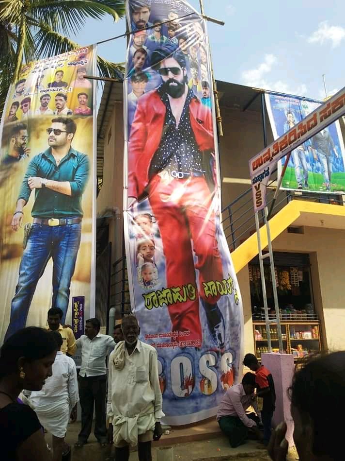 Best wishes to our dearest Tarak <a href="/tarak9999/">Jr NTR</a> anna , <a href="/iHrithik/">Hrithik Roshan</a> Sir and entire team of #War2 For Tomorrow Grand Release 💥

<a href="/TheNameIsYash/">Yash</a> #YashBOSS
#ToxicTheMovie