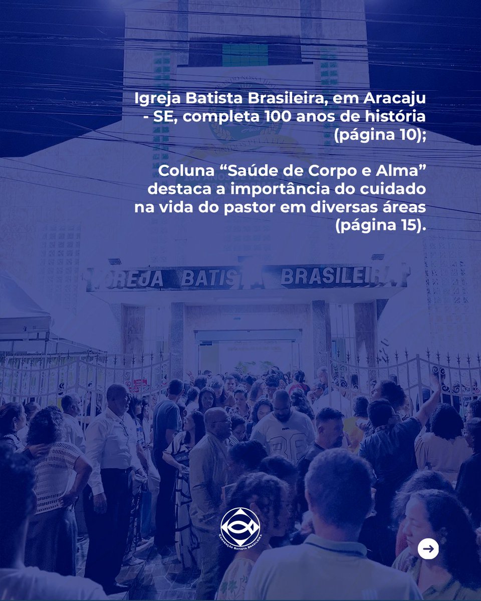batistasdacbb's tweet photo. O Jornal Batista desta semana destaca o Dia do Jovem Batista, comemorado no 3º domingo de agosto. Nesta edição, reunimos artigos escritos por jovens Batistas de diferentes regiões do Brasil.
Download de OJB: https://t.co/rULVLhrcFJ
Leia online: https://t.co/CaIeloHN3N
#CBB #OJB https://t.co/4E8H9tv3KJ