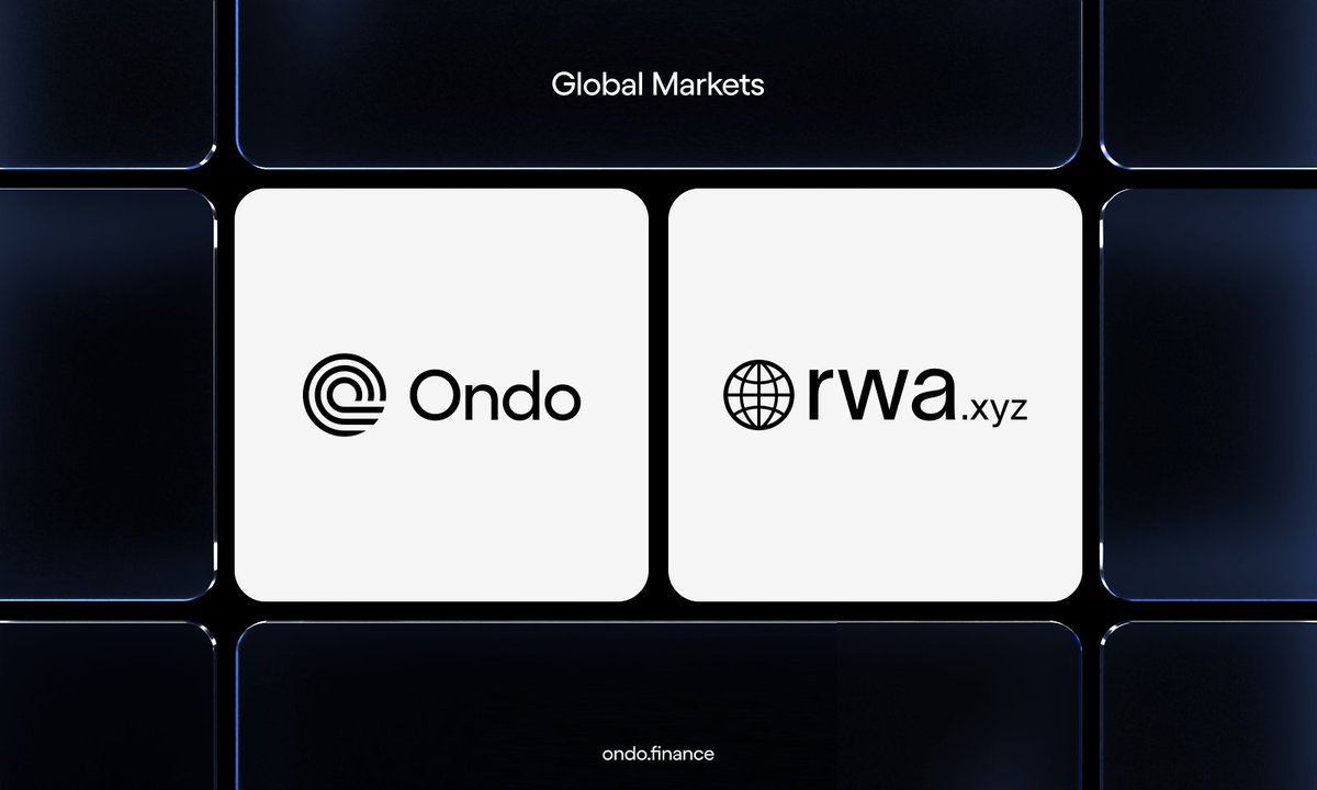 Ondo Finance와 RWA.xyz가 Global Markets Alliance에 합류