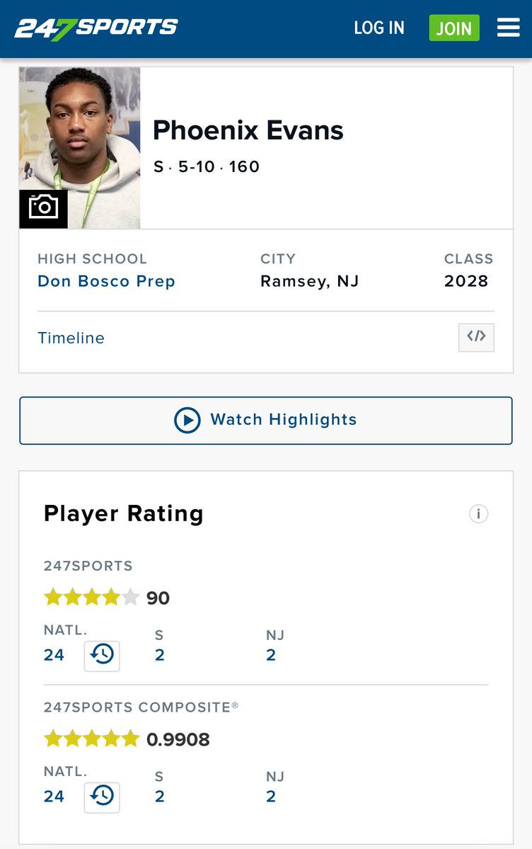 Phoenix Evans (@phoenixevans__) on Twitter photo Wow! I’m blessed to be ranked as a 5⭐️
And 24th overall in the class of 2028 by <a href="/247Sports/">247Sports</a> 🙏🏽 <a href="/TomLoy247/">Tom Loy</a> <a href="/Andrew_Ivins/">Andrew Ivins</a> <a href="/BrianDohn247/">BrianDohn247</a> <a href="/DBP_Football/">Bosco Football</a> <a href="/SWiltfong_/">Steve Wiltfong</a> <a href="/ChadSimmons_/">ChadSimmons</a> <a href="/BrandonHuffman/">Brandon Huffman</a> <a href="/TomLuginbill/">Tom Luginbill 🇺🇸 🏈</a> <a href="/samspiegs/">Sam Spiegelman</a> <a href="/adamgorney/">Adam Gorney</a> <a href="/CraigHaubert/">Craig Haubert</a> <a href="/CoAcHKeLZZz3/">Markell Harrison</a> <a href="/jarrettpaul25/">Jarrett Paul (JP)</a> <a href="/CoachFeev/">James Evans</a> Wow! I’m blessed to be ranked as a 5⭐️
And 24th overall in the class of 2028 by <a href="/247Sports/">247Sports</a> 🙏🏽 <a href="/TomLoy247/">Tom Loy</a> <a href="/Andrew_Ivins/">Andrew Ivins</a> <a href="/BrianDohn247/">BrianDohn247</a> <a href="/DBP_Football/">Bosco Football</a> <a href="/SWiltfong_/">Steve Wiltfong</a> <a href="/ChadSimmons_/">ChadSimmons</a> <a href="/BrandonHuffman/">Brandon Huffman</a> <a href="/TomLuginbill/">Tom Luginbill 🇺🇸 🏈</a> <a href="/samspiegs/">Sam Spiegelman</a> <a href="/adamgorney/">Adam Gorney</a> <a href="/CraigHaubert/">Craig Haubert</a> <a href="/CoAcHKeLZZz3/">Markell Harrison</a> <a href="/jarrettpaul25/">Jarrett Paul (JP)</a> <a href="/CoachFeev/">James Evans</a>