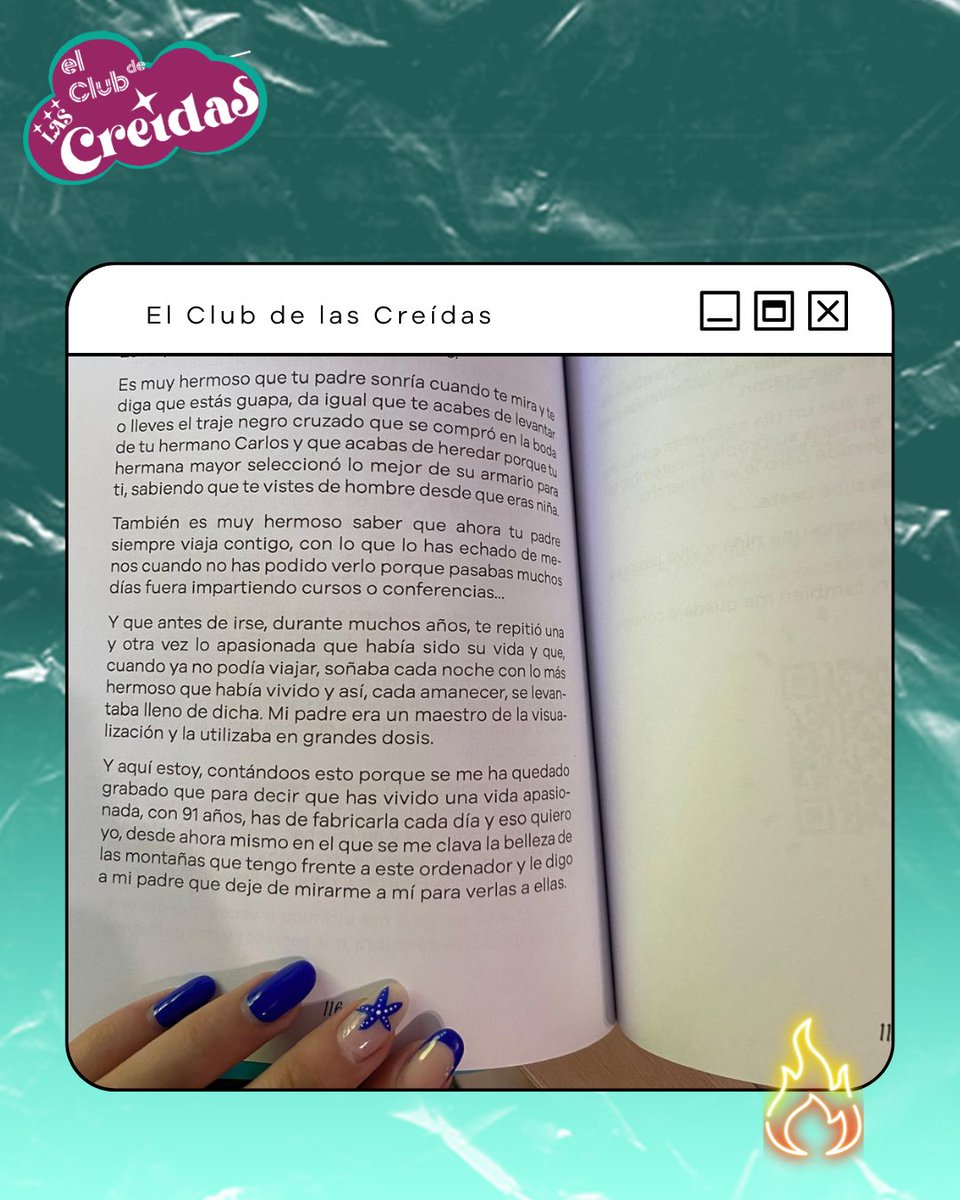 “Para vivir una vida apasionada con 91 años,
tienes que fabricarla cada día.” Eso le dijo el padre a nuestra provocadora.

Eso te invita a hacer este capítulo.
📖 Piel 8: Pasión propia.