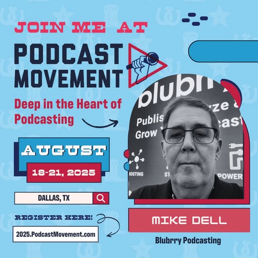 blubrry (@blubrry) on Twitter photo Headed to Podcast Movement in Dallas? Hang out with us Tuesday, Aug. 19, at 3 PM as our VP of customer relations, <a href="/mgdell/">Mike Dell, K8LMJ 🇺🇸</a>, is speaking about making sure your show actually shows up where people listen. Schedule a time to talk with Mike here! tidycal.com/team/blubrry-p… Headed to Podcast Movement in Dallas? Hang out with us Tuesday, Aug. 19, at 3 PM as our VP of customer relations, <a href="/mgdell/">Mike Dell, K8LMJ 🇺🇸</a>, is speaking about making sure your show actually shows up where people listen. Schedule a time to talk with Mike here! tidycal.com/team/blubrry-p…