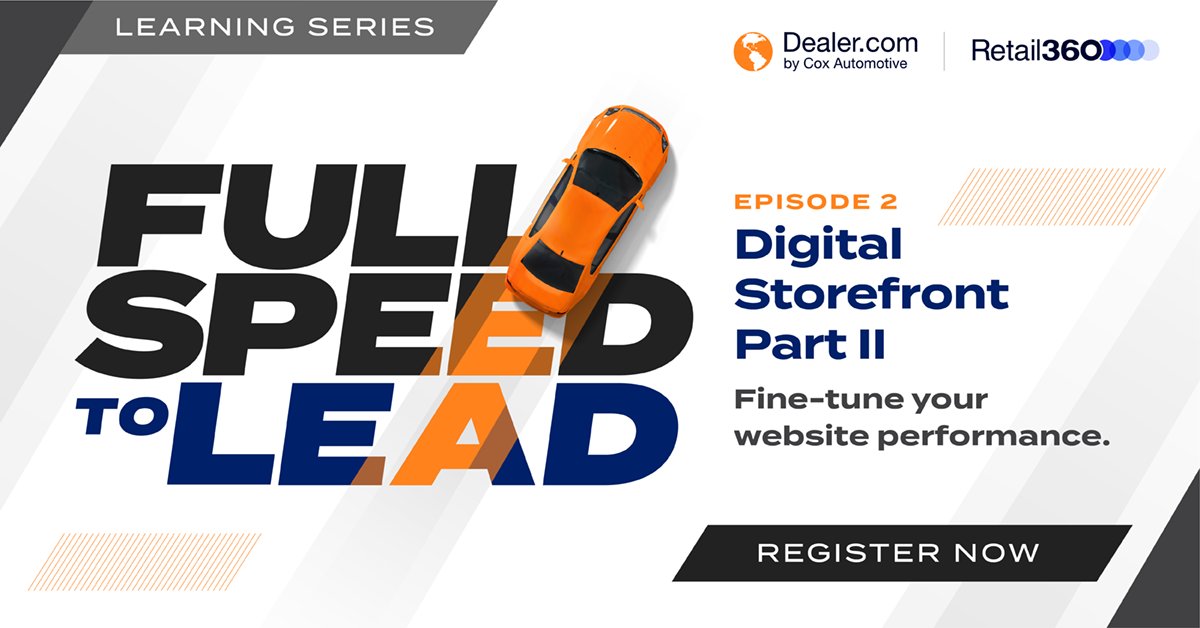 Is your digital storefront really performing? 

In Episode 2 of Full Speed to Lead learning series, Jeremy Marshall shares how to measure what matters, optimize your site, and use real-time analytics to drive results. 

Watch now &amp; turn data into action: cox.auto/uiK8c