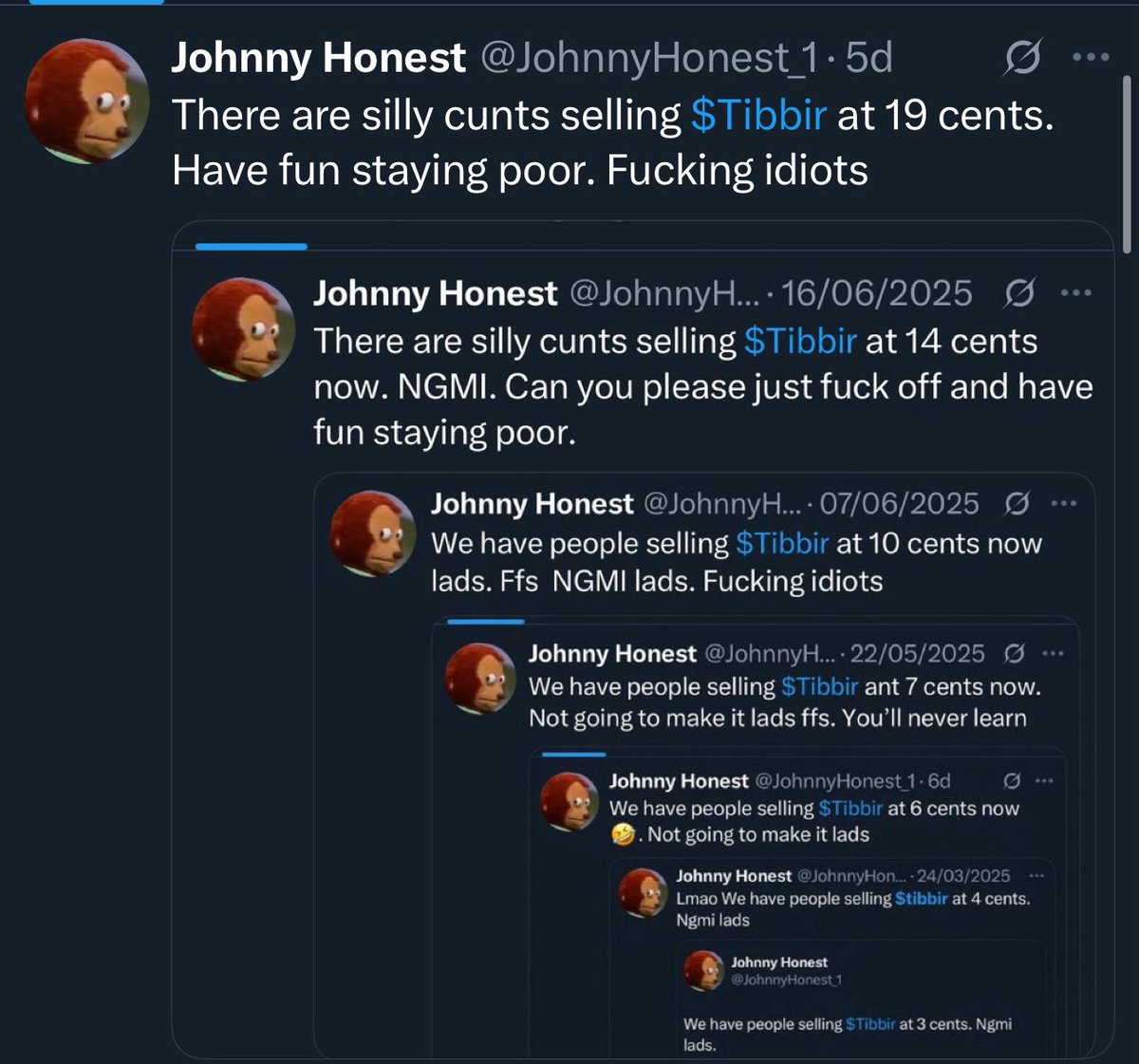 Johnny Honest tweet media