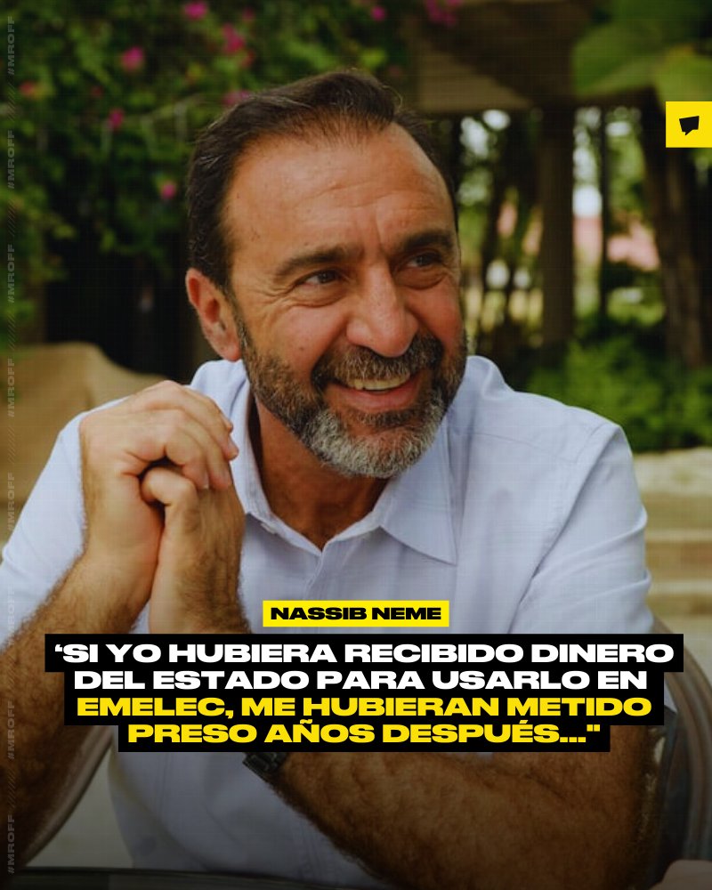 "Recibir dinero del Estado es un delito penal... Si yo hubiera recibido dinero del Estado para usarlo en Emelec, me hubieran metido preso años después que hubo gobiernos que eran descaradamente enemigos de Emelec y enemigos personales... Se han inventado fábulas que solamente